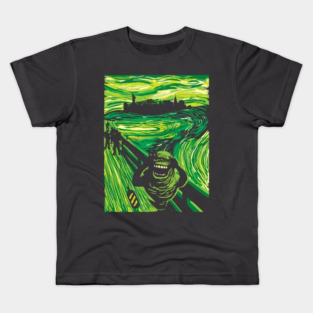 Slimers Scream Kids T-Shirt by Daletheskater